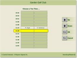 Player Entry Tee Booking