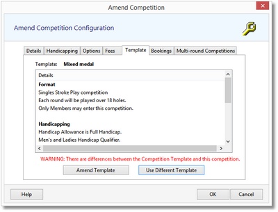 Configure opened competition